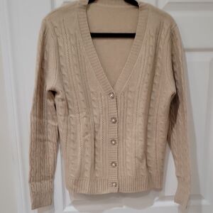 Women's Cable Knit Cardigan Sweater